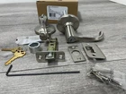 Kwikset 405DNL-15S Single Cylinder Keyed Entry Door Leverset Satin Nickel Open. Price: $33.29.