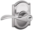 Schlage F51-ACC-CAM Accent Single Cylinder Keyed Entry Door Lever Chrome New. Price: $99.99.
