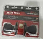 Design House Keyed Entry Door Knob Matte Black Steel Traditional Model 728709 New. Price: $15.88.