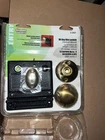 Defender Security Brass/black Bit Key Rim Lockset, Vertical Style, E-2437 Open. Price: $27.99.
