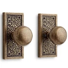 Signature Hardware Traeger Bronze Privacy Interior Door Set Knob 2-3/8" Ba New. Price: $145.00.