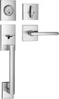 Handleset Front Door Entry Deadbolt Lock Slim Square Single Cy... Used. Price: $35.99.