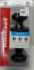 Kwikset Cove Bath/bedroom Private Door Knob W/lock 300CV11PCP In Vb Open. Price: $12.95.