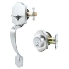 Toledo Single Cylinder Satin Nickel Door Handleset Used. Price: $39.95.
