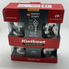 Kwikset Sora Sn Nickel Entry Door Handle Deadbolt Combo Smartkey Security Open. Price: $33.24.