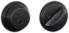 Schlage B60T Bronze Single Cylinder Grade 1 Deadbolt With Tapered Latch New. Price: $72.40.