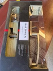 Baldwin 91800-043 Prestige Spyglass Single Cylinder Satin Nickel Door Handleset New. Price: $124.00.