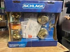 Schlage Prosessional Grade Deadbolt (ansi 2) Bright Brass Plymouth Knob Open. Price: $35.00.