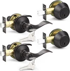 Oil Rubbed Bronze Exterior Door Lock With Deadbolt - Keyed Alike, 2 Sets New. Price: $105.44.