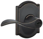 Schlage F51-ACC-CAM Accent Single Cylinder Keyed Entry Door Lever Bronze New. Price: $66.44.