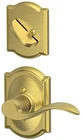 Schlage F59-ACC-CAM-LH Accent Left Handed Single Cylinder Brass New. Price: $116.15.