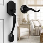 Black Front Door No Lock, Classic Exterior Handle, Entry New. Price: $60.39.