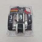 Kwikset Hollis Keyed Entry Door Lever & Single Cylinder Deadbolt Satin Nickel Open. Price: $27.88.