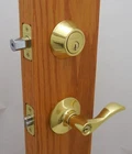Defiant Naples Keyed Entry Lever With Deadbolt Brass 1009014540 #9B3 Open. Price: $16.99.