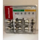 Kwikset Polo Satin Nickel Hall Closet Knobs & Single Cylinder Deadbolts 4 Pack New. Price: $31.95.