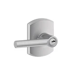 Schlage F51A Brw 626 Grw Broadway Lever Greenwich Trim Keyed Entry Lock Satin New. Price: $166.29.