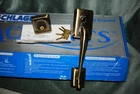 Schlage Accents Door Lock Outside Handleset Only FA358 Stn 609 Sutton Ant. Brass New. Price: $75.00.