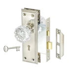 Newliplace Mortise Set With Crystal 1 Pack Lock, Brushed Nickel. Price: $48.50.