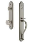 Grandeur 843687 Hardware Arc One Piece Handleset Grip Bouton Knob Nickel Open. Price: $275.00.