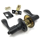 Bedroom Bathroom Door Lock Lever Handle Wave Style Oil Rubbed Bronze By Ri-key New. Price: $24.28.