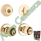 *1-SET* Kwikset Combo Pack Polo Knob & Single Cylinder Deadbolt 96900-250 New. Price: $40.99.