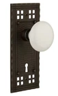 Nostalgic Warehouse Craftsman Plate With Keyhole White Porcelain Knob, Mortise New. Price: $48.86.