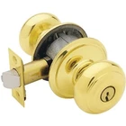 Schlage Series F51A VGEO505K4 Entry Knob, Georgian, Handle, Bright Brass, New. Price: $45.91.
