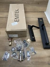 Emtek 4222US19 Melrose Double Cylinder Keyed Entry Brass Modern Handleset *read* Open. Price: $299.99.