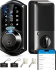 Veise VE07 Fingerprint Smart Door Lock 7-IN-1 Keyless Entry Deadbolt Black Open. Price: $62.95.