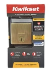 Kwikset Downtown Square Deadbolt Lock Satin Brass Smartkey 92580-033 Single Cyl New. Price: $24.95.