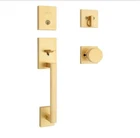 Kwiksetsan Clemente Single Cylinder Low Profile Door Handleset W/square Knob New. Price: $99.00.