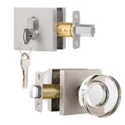 Newliplace Exterior Glass Door Knob With Single Cylinder Brushed Nickel. Price: $128.76.