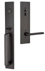 Emtek 4819HLOLHUS19 Lausanne Single Cylinder Keyed Entry Handleset Black (read) Open. Price: $280.00.