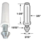 Prime-line 3/8 In. Grooved Tip Bifold Door Bottom Pivot (2 Count) 6673 New. Price: $9.24.