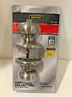 Satin Nickel Finish Door Knob Lock Handle, 94285, Keys, Easy Install, New. Price: $19.99.