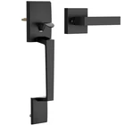 Rafeciee Black Front Door Handle No Lock, Modern Exterior 1 Pack, Matte New. Price: $80.90.