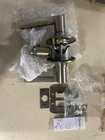 Schlage F80-LAT, Lever Set, Satin Nickel (hvy. Wear/tear; Maybe Miss. Piece) Used. Price: $38.38.