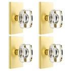 Dllween Glass Gold Dummy Door Knob, Satin Brass Crystal New. Price: $77.90.