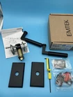 Emtek C7104BRFB Bryce Lever Passage Door Handle Flat Black #3 Rosette Scratched Open. Price: $119.99.