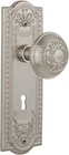 Nostalgic Warehouse Meadows Plate With Keyhole Egg & Dart Knob, Passage - 2.375" New. Price: $150.00.