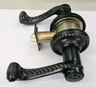 Emtek 5101 Rope Entry Lever Oil Rubbed Bronze Left Hand, 2 3/8" Backset. New. Price: $188.00.
