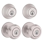 Kwikset Smartkey Security Classic Satin Nickel Entry Knob & Single Cylinder New. Price: $104.89.