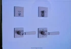 Kwikset Perth Keyed Entry Handle & Deadbolt Combo Pack Satin Nickel 99910-092 Open. Price: $45.00.