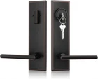Haidms Oil Rubbed Bronze Front Door Handle Set, Entry Lever Deadbolt New. Price: $115.99.
