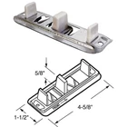 Prime-line Adjustable Steel Base Bypass Door Bottom Guide (2 Count) 6560 New. Price: $12.38.