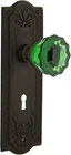 Nostalgic Warehouse 725573 Meadows Plate With Keyhole Privacy Crystal Emerald New. Price: $52.01.