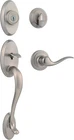 Kwikset Shelburne Front Entry Lock Tustin Lever Satin Nickel 98001-107 New. Price: $97.99.