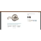 Schlage Flair Satin Nickel Keyed Entry Door Lever Handle F51A 619 New Box. Price: $29.00.