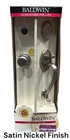 Baldwin 85315-150-FD Wave Dummy Door Lever Handle Set Satin Nickel Finish Nos Open. Price: $139.99.