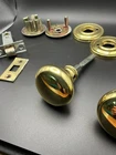 Baldwin Estate Solid Brass Interior Passage Door Knob Set Polished Classic Used. Price: $49.99.